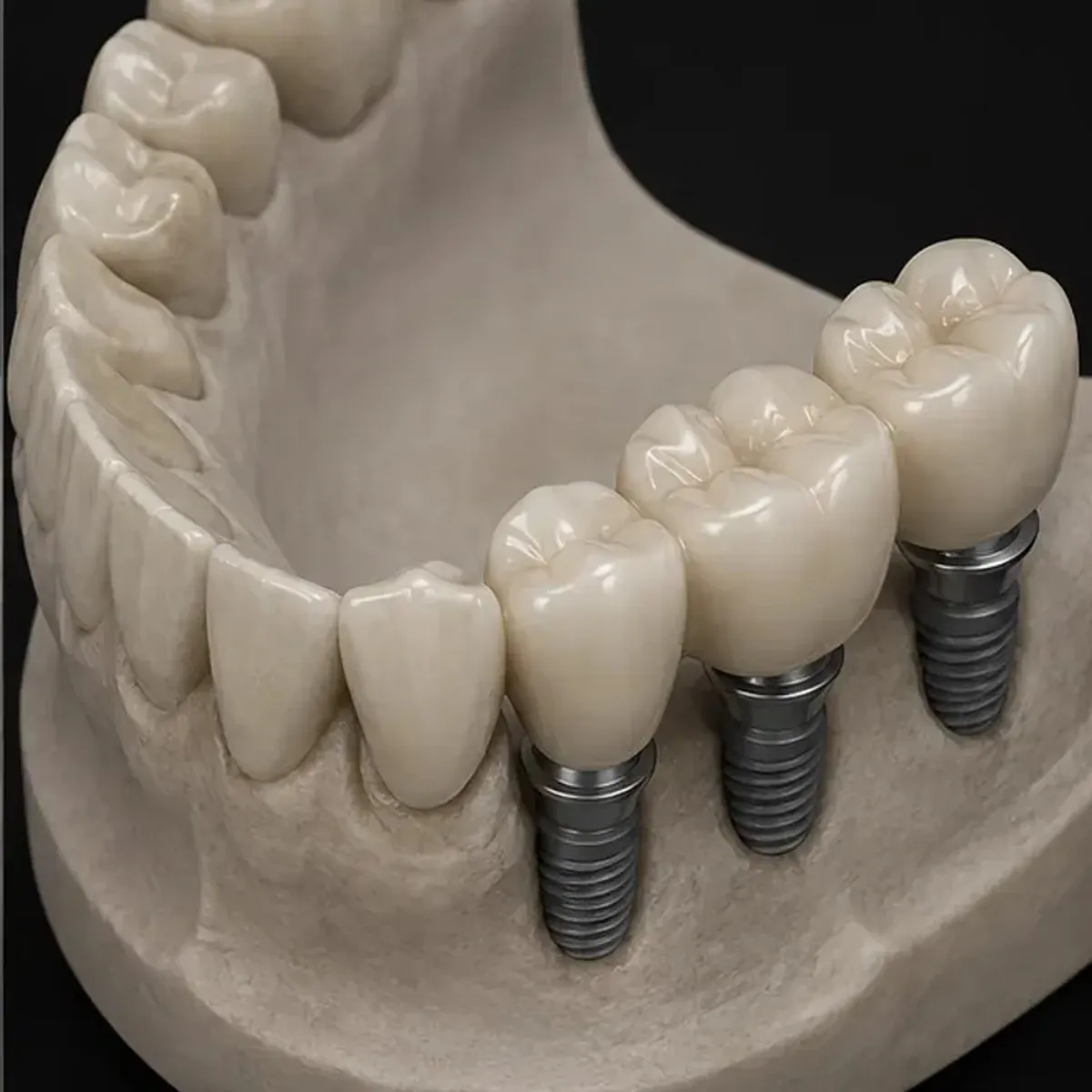 Implant bridge result