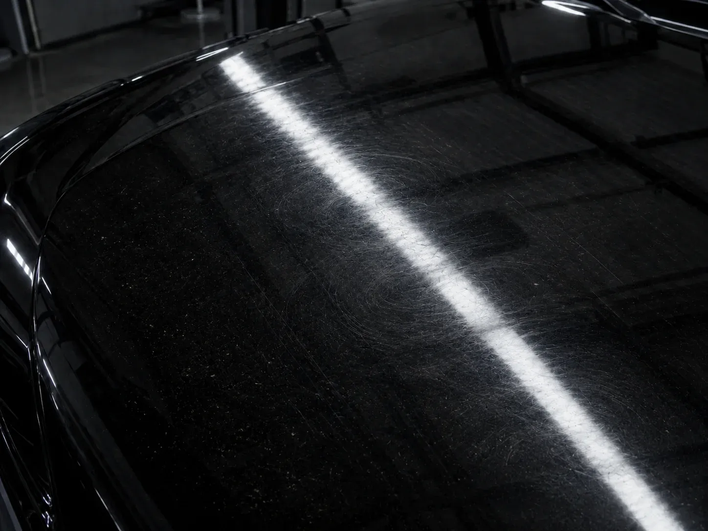 Car paint before correction