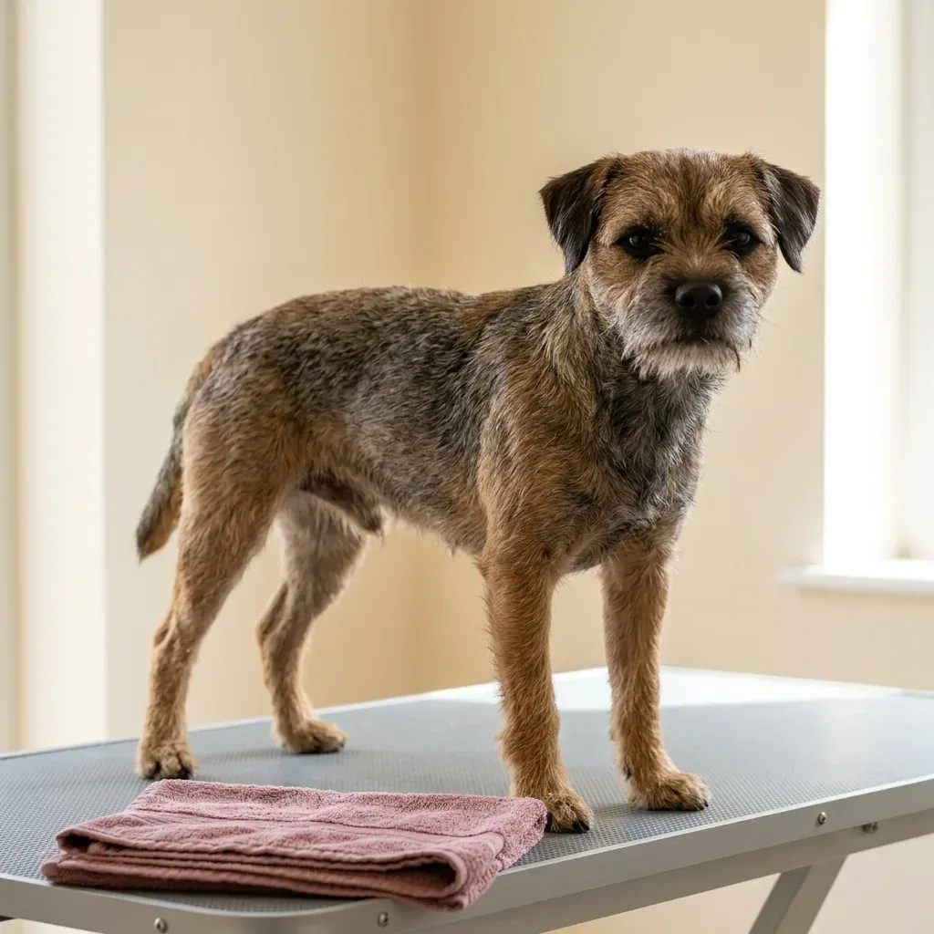 Border terrier grooming