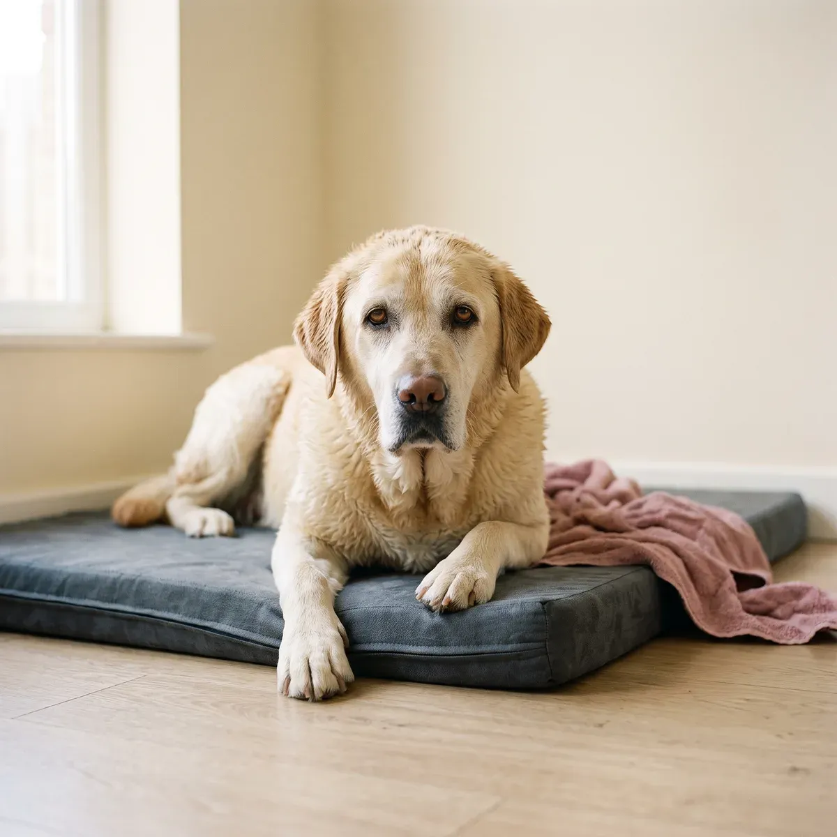 Senior Labrador grooming