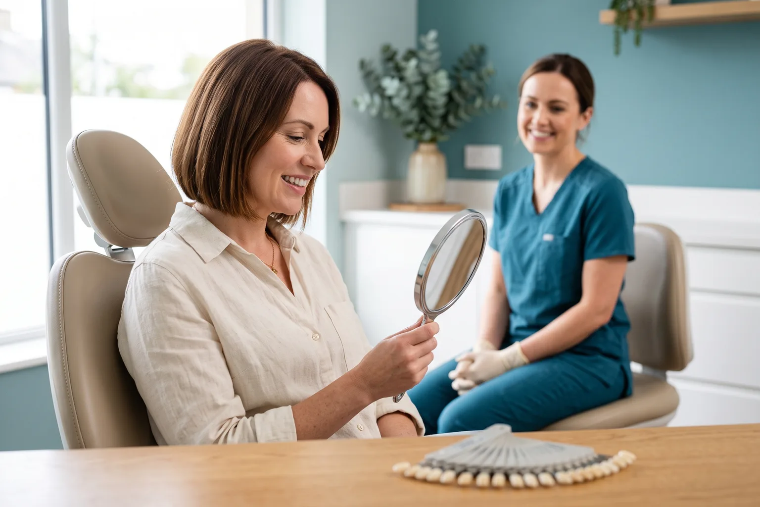 Cosmetic dentistry consultation