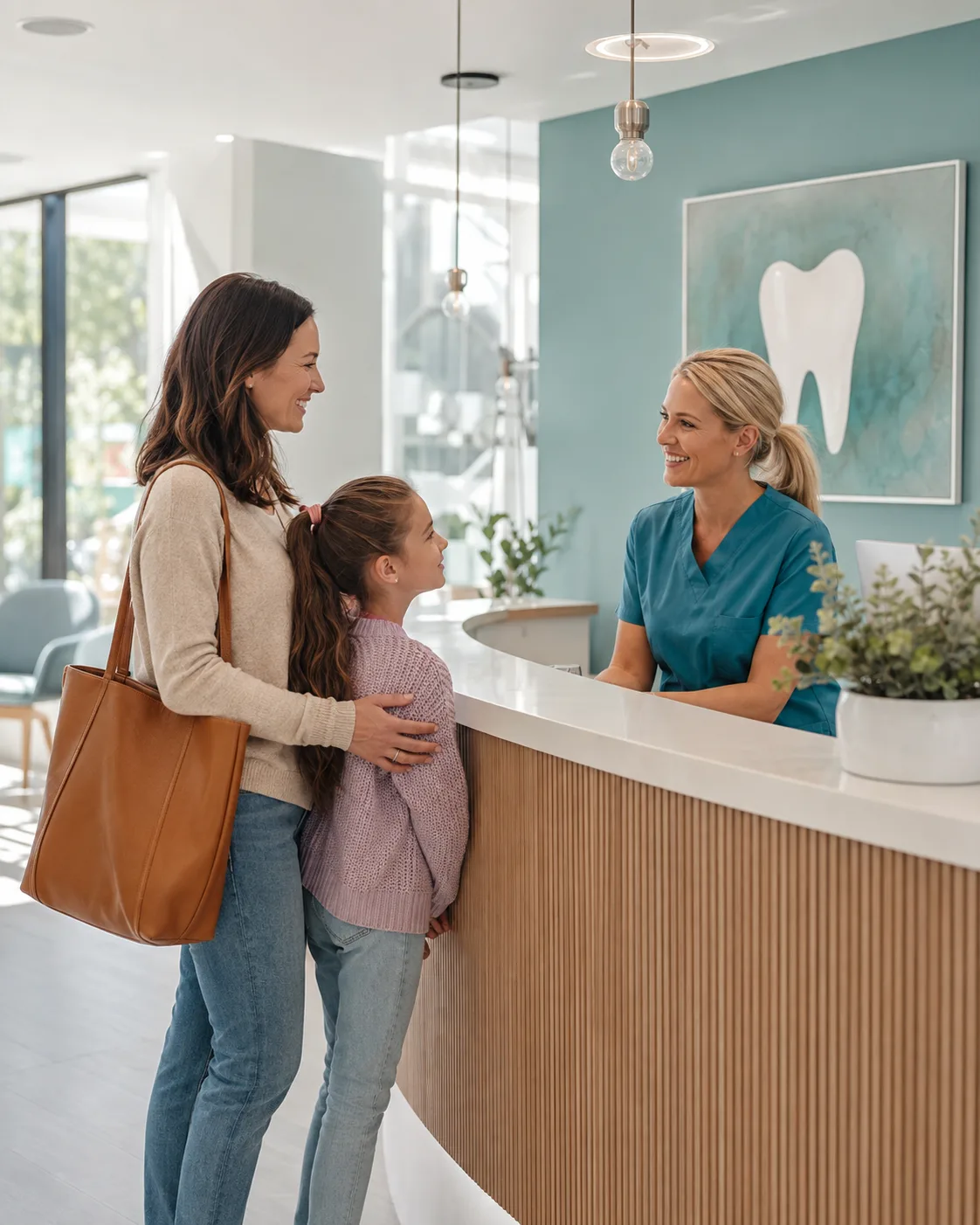 Family dentist reception