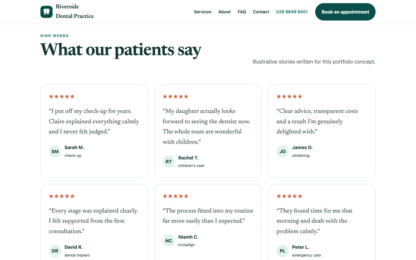 Dental patient stories